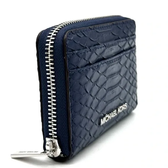 Michael Kors Medium ZA Card Case Wallet Navy Blue (NWT) Wallets